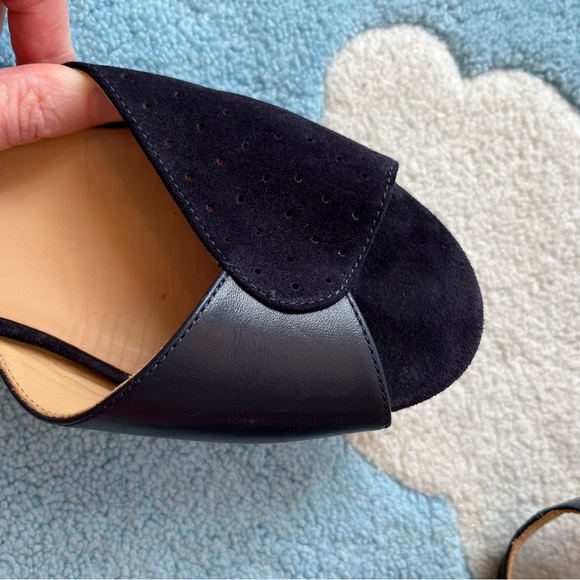 A.P.C. Low wedge buckle heels sandals. Size 41- us 9.5, leather suede - like new - Picture 2 of 5